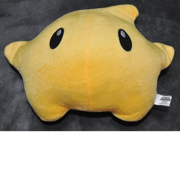 yellow star starmen starman super mario 7x10" plush stuffed animal Nintendo (61) - Picture 1 of 5